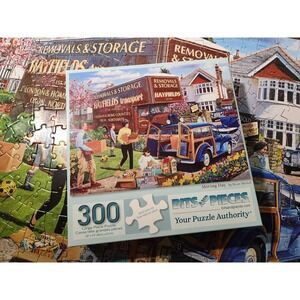 Bits And Pieces Puzzle Moving Day By Trevor Mitchell 300 Pc Complete